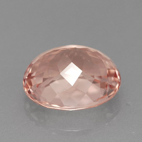 Morganite Gemstone in 10 x 8 mm (calibrated) Size for Sale, Morganite Stone in Salmon Color