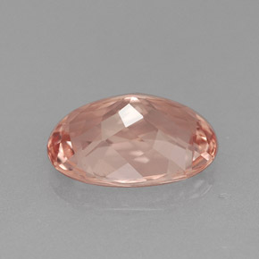 Morganite Gemstone in 9.7 x 6.6 mm Size for Sale, Morganite Stone in Salmon Color