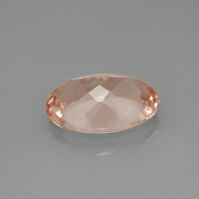 Morganite Gemstone in 11.9 x 8.3 mm Size for Sale, Morganite Stone in Salmon Color
