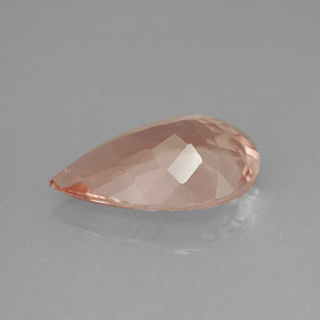 Morganite Gemstone in 14 x 9 mm (calibrated) Size for Sale, Morganite Stone in Salmon Color