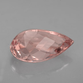 Morganite Gemstone in 14 x 9 mm (calibrated) Size for Sale, Morganite Stone in Salmon Color