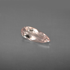 0.74 ct Pink Morganite Gemstone, Morganite Gem in Pear Facet Shape for Sale.