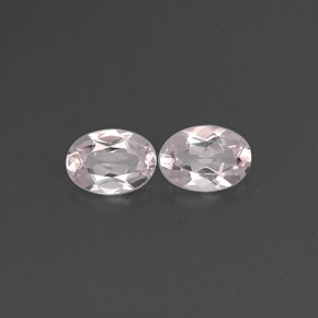 1.30 ct Pink Morganite Gemstone, Morganite Gem in Oval Facet Shape for Sale.