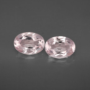 1.40 ct Pink Morganite Gemstone, Morganite Gem in Oval Facet Shape for Sale.