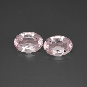 1.32 ct Pink Morganite Gemstone, Morganite Gem in Oval Facet Shape for Sale.