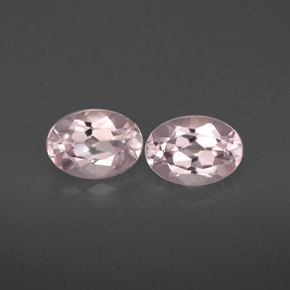 1.48 ct Pink Morganite Gemstone, Morganite Gem in Oval Facet Shape for Sale.