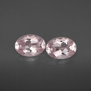 1.34 ct Pink Morganite Gemstone, Morganite Gem in Oval Facet Shape for Sale.