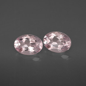 1.34 ct Pink Morganite Stone, Natural Morganite in Oval Facet Shape for Sale