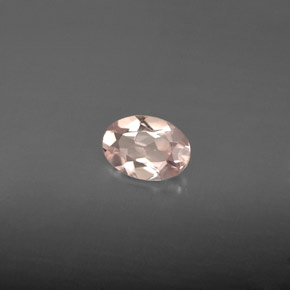 0.60 ct Pink Morganite Stone, Natural Morganite in Oval Facet Shape for Sale