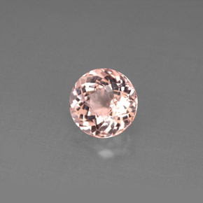 1.19 ct Pink Morganite Stone, Natural Morganite in Round Facet Shape for Sale