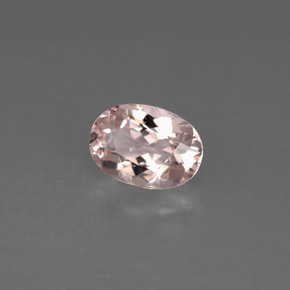 1.14 ct Pink Morganite Gemstone, Morganite Gem in Oval Facet Shape for Sale.