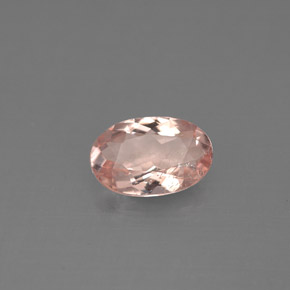 0.87 ct Pink Morganite Stone, Natural Morganite in Oval Facet Shape for Sale