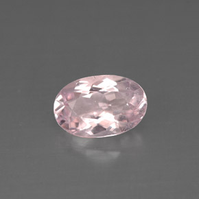 1.27 ct Pink Morganite Gemstone, Morganite Gem in Oval Facet Shape for Sale.