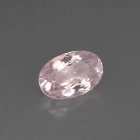 1.27 ct Pink Morganite Stone, Natural Morganite in Oval Facet Shape for Sale