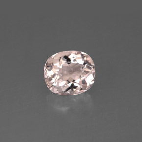 1.27 ct Pink Morganite Gemstone, Morganite Gem in Oval Facet Shape for Sale.