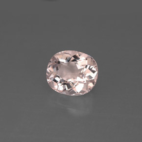 1.27 ct Pink Morganite Stone, Natural Morganite in Oval Facet Shape for Sale