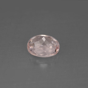 Morganite Gemstone in 7.3 x 6.3 mm Size for Sale, Morganite Stone in Light Pink Color