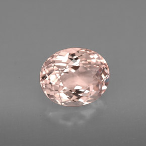 1.86 ct Pink Morganite Gemstone, Morganite Gem in Oval Facet Shape for Sale.