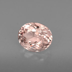 1.86 ct Pink Morganite Stone, Natural Morganite in Oval Facet Shape for Sale
