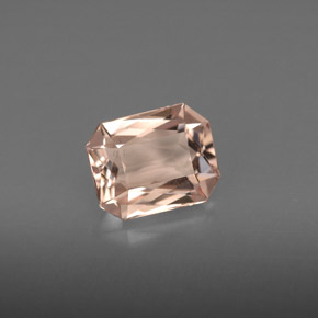 1.45 ct Pink Morganite Gemstone, Morganite Gem in Octagon / Scissor Cut Shape for Sale.