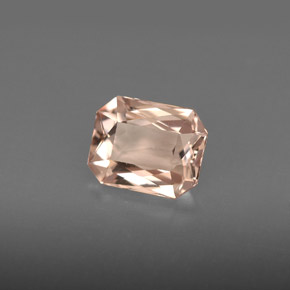 1.45 ct Pink Morganite Stone, Natural Morganite in Octagon / Scissor Cut Shape for Sale