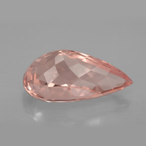 Morganite Gemstone in 14.9 x 8.7 mm Size for Sale, Morganite Stone in Salmon Color