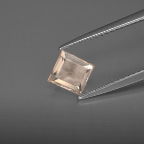 0.64 ct Pink Morganite Stone, Natural Morganite in Baguette Facet Shape for Sale