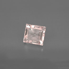 1.42 ct Pink Morganite Gemstone, Morganite Gem in Baguette Facet Shape for Sale.
