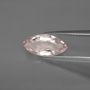1.45 ct Pink Morganite Gemstone, Morganite Gem in Marquise Facet Shape for Sale.