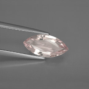 1.45 ct Pink Morganite Stone, Natural Morganite in Marquise Facet Shape for Sale