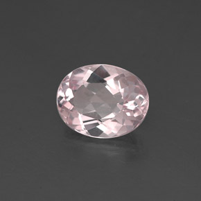 0.93 ct Pink Morganite Stone, Natural Morganite in Oval Facet Shape for Sale