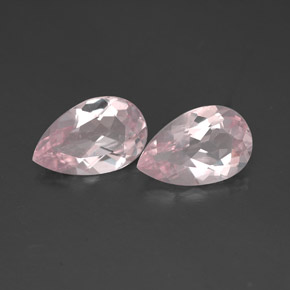 1.74 ct Pink Morganite Gemstone, Morganite Gem in Pear Facet Shape for Sale.