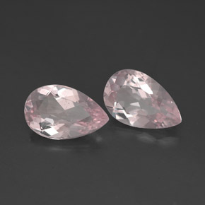 1.74 ct Pink Morganite Stone, Natural Morganite in Pear Facet Shape for Sale