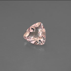 1.03 ct Pink Morganite Stone, Natural Morganite in Trillion Facet Shape for Sale