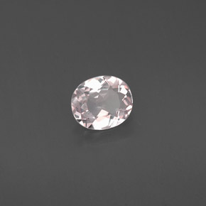 0.54 ct Pink Morganite Stone, Natural Morganite in Oval Facet Shape for Sale