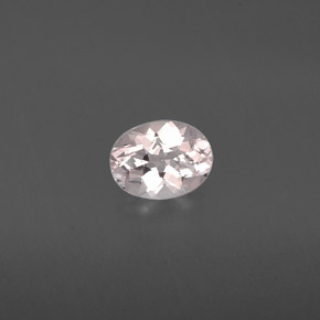 0.62 ct Pink Morganite Gemstone, Morganite Gem in Oval Facet Shape for Sale.