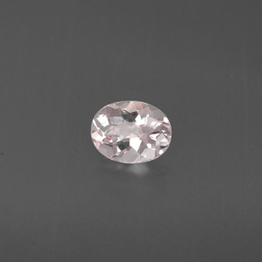 0.62 ct Pink Morganite Stone, Natural Morganite in Oval Facet Shape for Sale