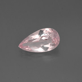 1.21 ct Pink Morganite Gemstone, Morganite Gem in Pear Facet Shape for Sale.
