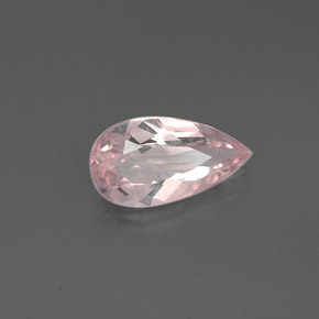 1.21 ct Pink Morganite Stone, Natural Morganite in Pear Facet Shape for Sale