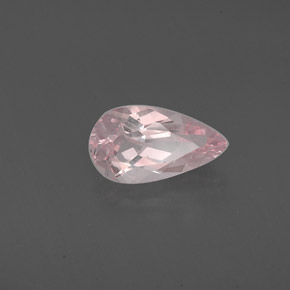 1.25 ct Pink Morganite Stone, Natural Morganite in Pear Facet Shape for Sale
