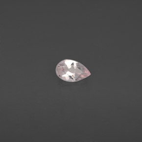 0.40 ct Pink Morganite Stone, Natural Morganite in Pear Facet Shape for Sale