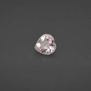 0.65 ct Pink Morganite Stone, Natural Morganite in Heart Facet Shape for Sale