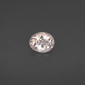 1.12 ct Pink Morganite Gemstone, Morganite Gem in Oval Facet Shape for Sale.