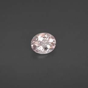 1.12 ct Pink Morganite Stone, Natural Morganite in Oval Facet Shape for Sale