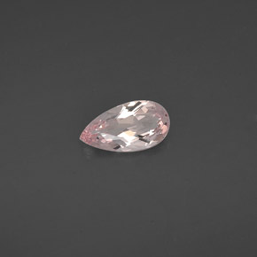 0.92 ct Pink Morganite Gemstone, Morganite Gem in Pear Facet Shape for Sale.