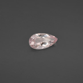 0.92 ct Pink Morganite Stone, Natural Morganite in Pear Facet Shape for Sale