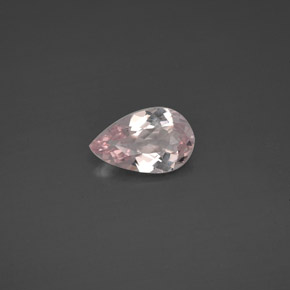 1.11 ct Pink Morganite Gemstone, Morganite Gem in Pear Facet Shape for Sale.