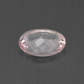 Morganite Gemstone in 7.2 x 5.7 mm Size for Sale, Morganite Stone in Light Pink Color