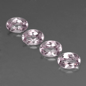 3.17 ct Pink Morganite Gemstone, Morganite Gem in Oval Facet Shape for Sale.