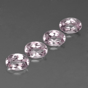 3.17 ct Pink Morganite Stone, Natural Morganite in Oval Facet Shape for Sale